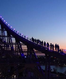 Brisbane’s Story Bridge lit Blue for National Diabetes Week