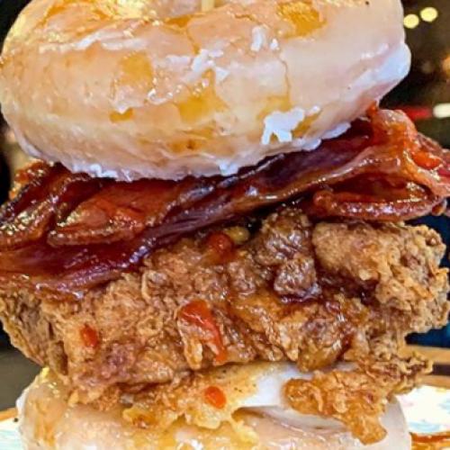 Milky Lane Has Recreated The KFC Chicken And Donuts Burger