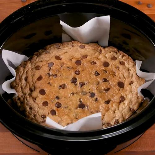 FYI You Can Make A Giant Deep Dish Cookie In Your Slow Cooker