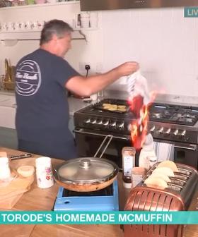 Here's what happens when a cooking segment goes wrong on live TV!
