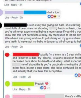 Mother Slammed After Posting A Photo Of Her Child 'Sipping A Beer'