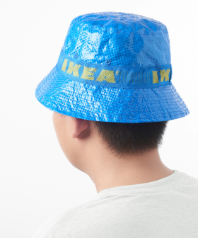 IKEA's Iconic Blue Shopping Bags Have Been Transformed Into A Hat!