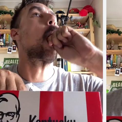 The Way This Bloke Eats KFC Has Got The Internet Divided