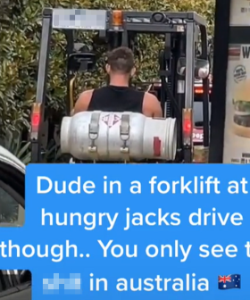 Bloke Spotted Driving Forklift In Hungry Jack's Drive Thru Because...Lockdown