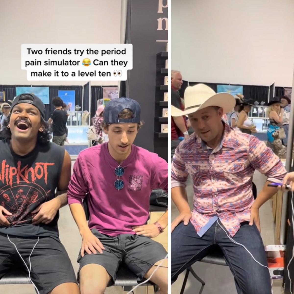 These Cowboys Tried A Period Pain Simulation