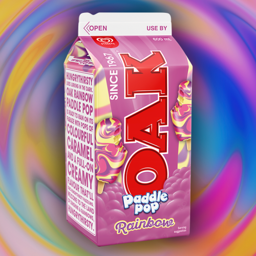 Say Hello to The Rainbow with OAK's Rainbow Paddle Pop Flavour!